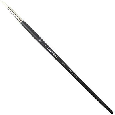 Winsor & Newton Azanta Black 5632006 Pinceau à poils de porc naturel pour peinture à l'huile et peintures acryliques, bonne rigidité, idéal pour les couleurs riches et riches Manche long – Pinceau rond n°6 Winsor & Newton Azanta Black 5632006 Pinceau à poils de porc naturel pour peinture à l'huile et peintures acryliques, bonne rigidité, idéal pour les couleurs riches et riches Manche long – Pinceau rond n°6