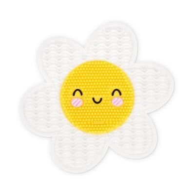 Legami Tapis nettoyant pinceaux de maquillage Brush it Off! Pad pour nettoyer la brosse de maquillage, tampon en silicone pour cosmétiques avec ventouse, thème Daisy Legami Tapis nettoyant pinceaux de maquillage Brush it Off! Pad pour nettoyer la brosse de maquillage, tampon en silicone pour cosmétiques avec ventouse, thème Daisy