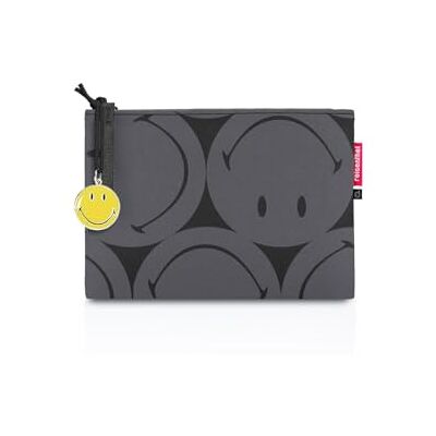 reisenthel case 1 Petit organiseur universel pour cosmétiques ou petits articles de sac à main, Smiley Grey, 24 x 17 x 0 (B x H x T) reisenthel case 1 Petit organiseur universel pour cosmétiques ou petits articles de sac à main, Smiley Grey, 24 x 17 x 0 (B x H x T)