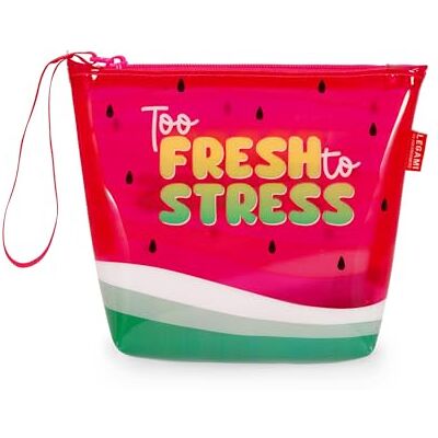 Legami Trousse de plage transparente, pastèque, TPU imperméable avec fermeture éclair, 20 x 16 cm Legami Trousse de plage transparente, pastèque, TPU imperméable avec fermeture éclair, 20 x 16 cm