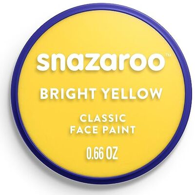 Snazaroo Peinture Pour Visage et le Corps, Maquillage Pour Visage et Déguisement, Pour Enfants et Adults,Fard Blister 18 ML, Couleur Jaune Snazaroo Peinture Pour Visage et le Corps, Maquillage Pour Visage et Déguisement, Pour Enfants et Adults,Fard Blister 18 ML, Couleur Jaune