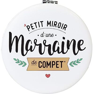 Manahia Miroir Marraine Pochette cadeau 100% coton offerte Petit Miroir d'une Marraine de compet' Cadeau Marraine, Miroir Marraine, Demande Marraine, Miroir de Poche Manahia Miroir Marraine Pochette cadeau 100% coton offerte Petit Miroir d'une Marraine de compet' Cadeau Marraine, Miroir Marraine, Demande Marraine, Miroir de Poche