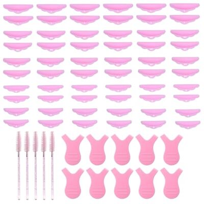 MEMOFYND Lot de 45 coussinets de relevage de cils, coussinets de relevage de cils, outils de recourbe-cils, coussinets pour extensions de cils (rose) MEMOFYND Lot de 45 coussinets de relevage de cils, coussinets de relevage de cils, outils de recourbe-cils, coussinets pour extensions de cils (rose)
