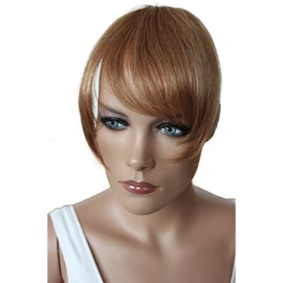 CAISHA 100% Vrais Cheveux Frange Cheveux Humains Postiche Èpaississement Des Cheveux Extensions De Cheveux Mélange Blond Foncé H313o CAISHA 100% Vrais Cheveux Frange Cheveux Humains Postiche Èpaississement Des Cheveux Extensions De Cheveux Mélange Blond Foncé H313o