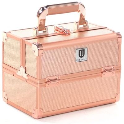 Urbanity Mallette de maquillage or rose pour maquillage et ongles Rose Urbanity Mallette de maquillage or rose pour maquillage et ongles Rose