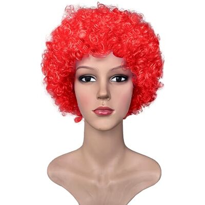 TMK 5800 Perruque clown pour fêtes Cosplay Carnaval Halloween Multipack cond.5800 (rouge, 3 pièces) TMK 5800 Perruque clown pour fêtes Cosplay Carnaval Halloween Multipack cond.5800 (rouge, 3 pièces)