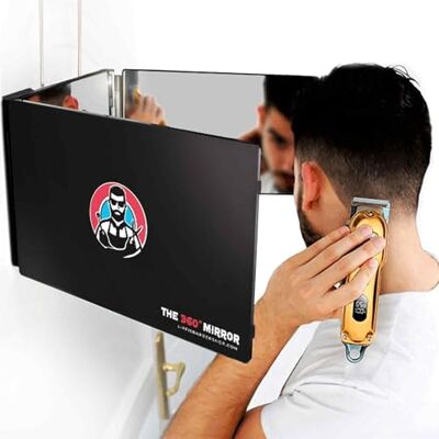 LIPFISBARBERSHOP.COM Miroir 360 degrés pour se Couper les Cheveux Hauteur Réglable avec Crochets Miroir 3 faces pliable Miror de barbier Miror Coiffure Homme Miroirr Triptyque barber (I Sans LED I) LIPFISBARBERSHOP.COM Miroir 360 degrés pour se Couper les Cheveux Hauteur Réglable avec Crochets Miroir 3 faces pliable Miror de barbier Miror Coiffure Homme Miroirr Triptyque barber (I Sans LED I)