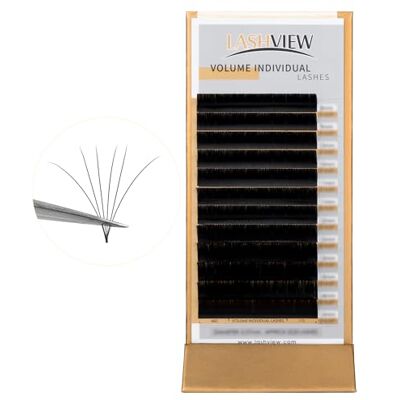 LASHVIEW 0.07 Thickness D Curl Mixed Tray Volume Eyelash Extensions Silk Individual Lash Extensions Semi-permanent Pure Korean Silk lashes Soft Application for Professional Salon Use LASHVIEW 0.07 Thickness D Curl Mixed Tray Volume Eyelash Extensions Silk Individual Lash Extensions Semi-permanent Pure Korean Silk lashes Soft Application for Professional Salon Use