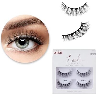 Kiss Lash Couture Faux Mink Muse Double Pack (Pack of 6) Kiss Lash Couture Faux Mink Muse Double Pack (Pack of 6)