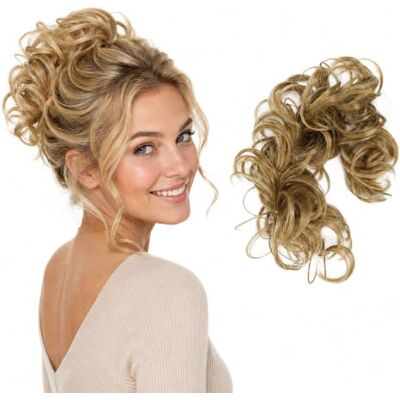 CAISHA XXL Postiche Choucho Avoir Les Cheveux Relevés Volumineux Bouclé Chignon Blond Foncé HW13 CAISHA XXL Postiche Choucho Avoir Les Cheveux Relevés Volumineux Bouclé Chignon Blond Foncé HW13