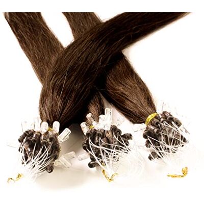 hair2heart Lot de 100 extensions de cheveux humains lisses 6/3 blond foncé doré – 0,5 g, 60 cm, pour extensions de cheveux naturels durables hair2heart Lot de 100 extensions de cheveux humains lisses 6/3 blond foncé doré – 0,5 g, 60 cm, pour extensions de cheveux naturels durables
