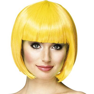 Boland 85895 Perruque Cabaret, Jaune, mi-longue, Bob avec frange, Cheveux artificiels, Coiffure, Soirée à thème, Carnaval, Fête à thème, Costume Boland 85895 Perruque Cabaret, Jaune, mi-longue, Bob avec frange, Cheveux artificiels, Coiffure, Soirée à thème, Carnaval, Fête à thème, Costume