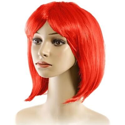 TMK Perruque Bob pour fêtes Cosplay Carnaval Halloween Multipack cond.5700 (rouge, 6 pièces) TMK Perruque Bob pour fêtes Cosplay Carnaval Halloween Multipack cond.5700 (rouge, 6 pièces)