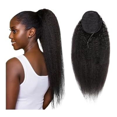 jianguohairsss Ponytail Extension Queue Cheval Avec Cordon Serrage 12 À 26 Pouces For Femmes Noires Extensions Cheveux Humains Crépus Droites Brésiliens Remy Yaki Pince Droite Dans Les(26inches) jianguohairsss Ponytail Extension Queue Cheval Avec Cordon Serrage 12 À 26 Pouces For Femmes Noires Extensions Cheveux Humains Crépus Droites Brésiliens Remy Yaki Pince Droite Dans Les(26inches)