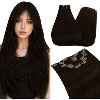 Ugeat Extension Cheveux à Clip Humain 20 Pouce Clip Extension Cheveux Humains 120 Grammes Extension Clips Cheveux Humain 8 Pièces Double Weft Extensions Cheveux Clips Marron Fonce #4 Ugeat Extension Cheveux à Clip Humain 20 Pouce Clip Extension Cheveux Humains 120 Grammes Extension Clips Cheveux Humain 8 Pièces Double Weft Extensions Cheveux Clips Marron Fonce #4