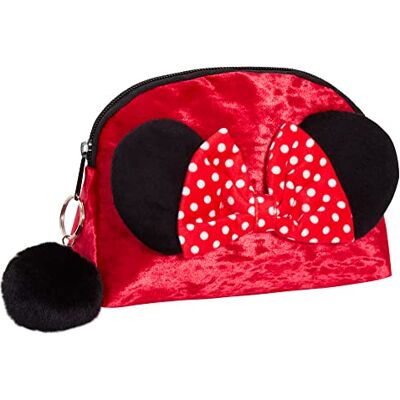 Disney Trousse de maquillage Minnie Mouse pour femmes et filles Trousse à crayons double face en velours rouge Accessoire de voyage Cadeau, rouge/noir, One Size, Trousse de maquillage Disney Trousse de maquillage Minnie Mouse pour femmes et filles Trousse à crayons double face en velours rouge Accessoire de voyage Cadeau, rouge/noir, One Size, Trousse de maquillage
