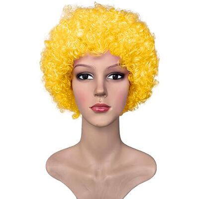 TMK 5800 Perruque clown pour fêtes Cosplay Carnaval Halloween Multipack (jaune, 1pcs) TMK 5800 Perruque clown pour fêtes Cosplay Carnaval Halloween Multipack (jaune, 1pcs)