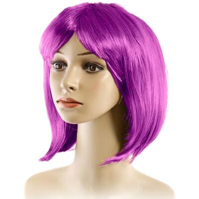 TMK Perruque Bob pour fêtes Cosplay Carnaval Halloween Multipack cond.5700 (Prune, 6 pièces) TMK Perruque Bob pour fêtes Cosplay Carnaval Halloween Multipack cond.5700 (Prune, 6 pièces)