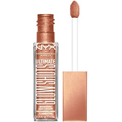 NYX PROFESSIONAL MAKEUP Fards à Paupières Liquide, Longue Tenue 12h, Sans Résidus & Sans Chutes, À la Vitamine C, Ultimate Glow Shots, Twisted Tangerine (08) NYX PROFESSIONAL MAKEUP Fards à Paupières Liquide, Longue Tenue 12h, Sans Résidus & Sans Chutes, À la Vitamine C, Ultimate Glow Shots, Twisted Tangerine (08)