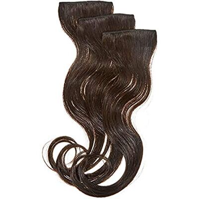 Balmain DoubleHair Extensions de cheveux humains 3 pièces Longueur 40 cm Brun foncé 0,11 kg Balmain DoubleHair Extensions de cheveux humains 3 pièces Longueur 40 cm Brun foncé 0,11 kg