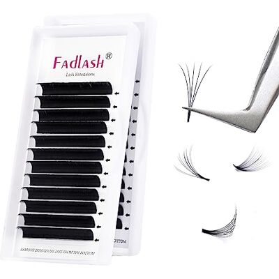 FADLASH Extension Cils Easy Fan Lashes 0.07-C Curl 10-11-12mm Extension de Cils Soie Volume Russe Professionnel Easy Fanning Lash Cils Bouquet Auto-Festonnés FADLASH Extension Cils Easy Fan Lashes 0.07-C Curl 10-11-12mm Extension de Cils Soie Volume Russe Professionnel Easy Fanning Lash Cils Bouquet Auto-Festonnés