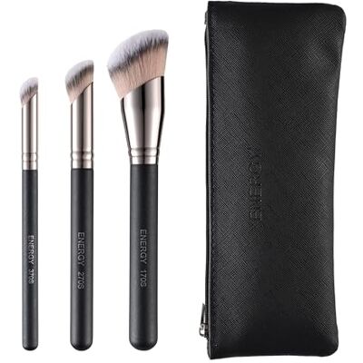ENERGY Set Pinceaux Maquillages 3 en 1 avec Pochette de Voyage Portable, Comprenant un Pinceau Fond de Teint, un Pinceau Correcteur, un Pinceau Anti Cernes Yeux (Cadeau pour elle, femme) ENERGY Set Pinceaux Maquillages 3 en 1 avec Pochette de Voyage Portable, Comprenant un Pinceau Fond de Teint, un Pinceau Correcteur, un Pinceau Anti Cernes Yeux (Cadeau pour elle, femme)