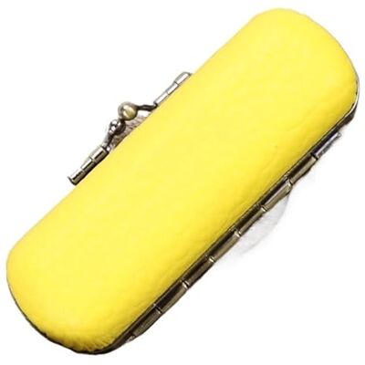 NDSJAIE Étui à rouge à lèvres vintage exquis étui à rouge à lèvres portable miroir organisateur peut contenir un seul, jaune, One Size NDSJAIE Étui à rouge à lèvres vintage exquis étui à rouge à lèvres portable miroir organisateur peut contenir un seul, jaune, One Size