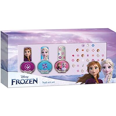 Disney Frozen Set Uñas 3 Esmal+Pegati Disney Frozen Set Uñas 3 Esmal+Pegati