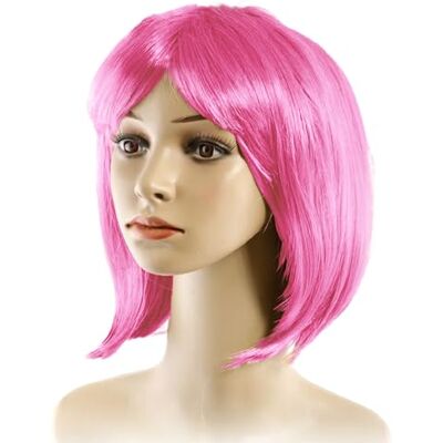 TMK Perruque Bob pour fêtes Cosplay Carnaval Halloween Multipack cond.5700 (Fucsia, 3 pièces) TMK Perruque Bob pour fêtes Cosplay Carnaval Halloween Multipack cond.5700 (Fucsia, 3 pièces)