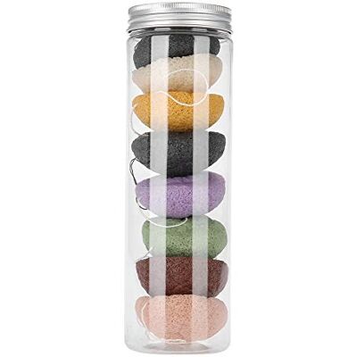 ZJchao Konjac Lot de 8 éponges exfoliantes naturelles Konjac Wash Visage Flutter Facial Cleansing Sponge en fibres végétales Lot de 8 éponges de nettoyage douces avec bambou activé pour toutes les peaux ZJchao Konjac Lot de 8 éponges exfoliantes naturelles Konjac Wash Visage Flutter Facial Cleansing Sponge en fibres végétales Lot de 8 éponges de nettoyage douces avec bambou activé pour toutes les peaux