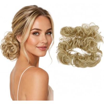 CAISHA XXL Postiche Choucho Avoir Les Cheveux Relevés Volumineux Bouclé Chignon Blond Clair HW39 CAISHA XXL Postiche Choucho Avoir Les Cheveux Relevés Volumineux Bouclé Chignon Blond Clair HW39