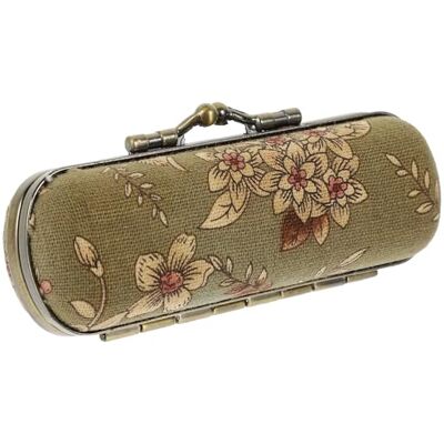 HWJFDC Boîte de rangement pour rouge à lèvres Accessoire de voyage Pour sac à main Vintage Avec miroir, marron, 9.8x4.3cm HWJFDC Boîte de rangement pour rouge à lèvres Accessoire de voyage Pour sac à main Vintage Avec miroir, marron, 9.8x4.3cm