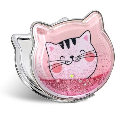 Fixleren Miroir Maquillage Poche Mini Pliable, Grossissant 7 * 7.5cm, Facile à Transporter. Meilleurs Cadeaux Pour Garçons et Filles. (Couleur Rose) Fixleren Miroir Maquillage Poche Mini Pliable, Grossissant 7 * 7.5cm, Facile à Transporter. Meilleurs Cadeaux Pour Garçons et Filles. (Couleur Rose)