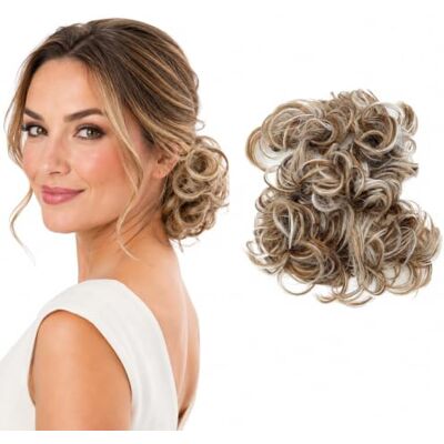 CAISHA by PRETTYSHOP XXL Postiche Choucho Avoir Les Cheveux Relevés Volumineux Bouclé Chignon Mélange Gris Brun Clair HW40 CAISHA by PRETTYSHOP XXL Postiche Choucho Avoir Les Cheveux Relevés Volumineux Bouclé Chignon Mélange Gris Brun Clair HW40