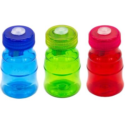 KUM AZ1060829 Bottles, taille-crayon avec récipient et 3 taille-crayons en bleu, vert, rouge, taille-crayon pour crayons fins KUM AZ1060829 Bottles, taille-crayon avec récipient et 3 taille-crayons en bleu, vert, rouge, taille-crayon pour crayons fins