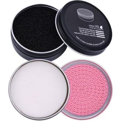 DUcare Pinceau de maquillage Nettoyer Pinceau Kit de nettoyage 2Pcs: Nettoyant pour savon solide et éponge pour enlèvement de la couleur DUcare Pinceau de maquillage Nettoyer Pinceau Kit de nettoyage 2Pcs: Nettoyant pour savon solide et éponge pour enlèvement de la couleur