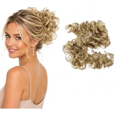 CAISHA XXL Postiche Choucho Avoir Les Cheveux Relevés Volumineux Bouclé Chignon Blond HW17 CAISHA XXL Postiche Choucho Avoir Les Cheveux Relevés Volumineux Bouclé Chignon Blond HW17