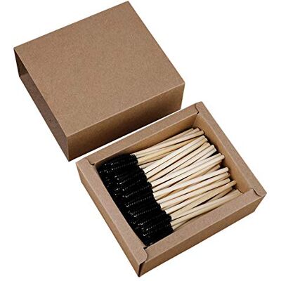 EESLL Lot de 200 pinceaux à mascara jetables pour cils avec conteneur, kit de maquillage, pinceau applicateur de cils pour femmes et filles EESLL Lot de 200 pinceaux à mascara jetables pour cils avec conteneur, kit de maquillage, pinceau applicateur de cils pour femmes et filles