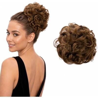 CAISHA Chignon Postiche Tresse Chignon Chignon Hepburn Attache Cheveux Chignons Marron Clair HK104 CAISHA Chignon Postiche Tresse Chignon Chignon Hepburn Attache Cheveux Chignons Marron Clair HK104