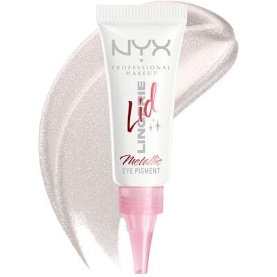 NYX PROFESSIONAL MAKEUP Lid Lingerie 01 Satin Silver Crème Oogschaduw Transferproof Tot 24 uur langhoudend NYX PROFESSIONAL MAKEUP Lid Lingerie 01 Satin Silver Crème Oogschaduw Transferproof Tot 24 uur langhoudend
