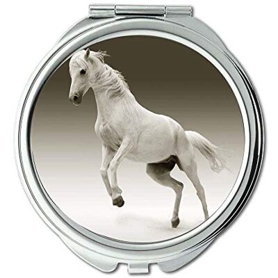 YENDOSTEEN Miroir, miroir de voyage, cheval équestre, miroir de poche, miroir portable YENDOSTEEN Miroir, miroir de voyage, cheval équestre, miroir de poche, miroir portable