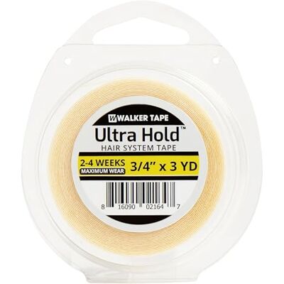 Walker Tape Ultra Hold Ruban adhésif pour cheveux 1,9 cm x 2,7 m Walker Tape Ultra Hold Ruban adhésif pour cheveux 1,9 cm x 2,7 m