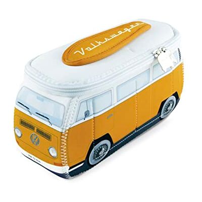 BRISA VW Collection Volkswagen Trousse universelle en néoprène pour maquillage, cosmétique, voyage, pharmacie Motif T2 Bulli Bus, Orange, Klein (23 x 11 x 8 cm), Bus T2 BRISA VW Collection Volkswagen Trousse universelle en néoprène pour maquillage, cosmétique, voyage, pharmacie Motif T2 Bulli Bus, Orange, Klein (23 x 11 x 8 cm), Bus T2