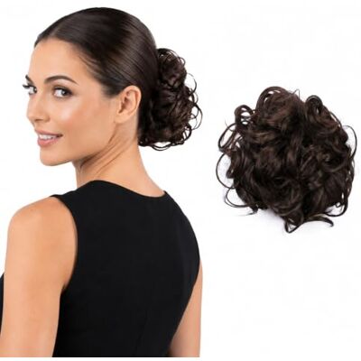 CAISHA Chignon Postiche Tresse Chignon Chignon Hepburn Attache Cheveux Chignons Brun Chocolat HK103 CAISHA Chignon Postiche Tresse Chignon Chignon Hepburn Attache Cheveux Chignons Brun Chocolat HK103