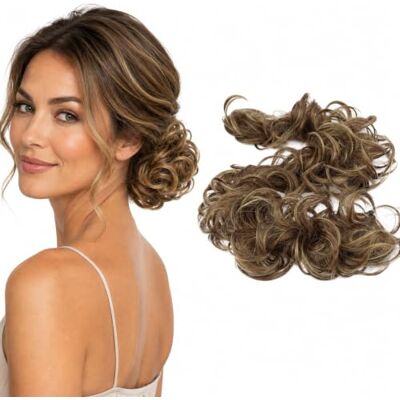 CAISHA XXL Postiche Choucho Avoir Les Cheveux Relevés Volumineux Bouclé Chignon Mélange Blond Brun HW36 CAISHA XXL Postiche Choucho Avoir Les Cheveux Relevés Volumineux Bouclé Chignon Mélange Blond Brun HW36