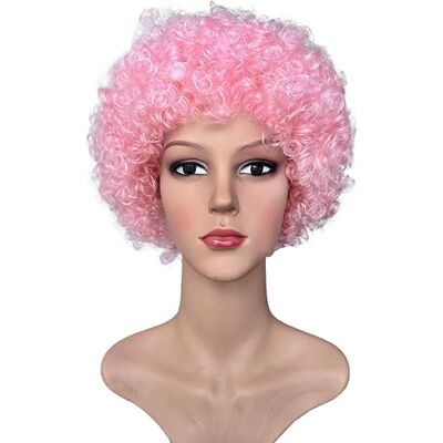 TMK 5800 Perruque clown pour fêtes Cosplay Carnaval Halloween Multipack (rose, 12 pièces) TMK 5800 Perruque clown pour fêtes Cosplay Carnaval Halloween Multipack (rose, 12 pièces)