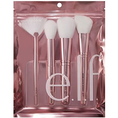 e.l.f. Set de pinceaux Blush, Bronzer & Highlighter : Pinceaux pour appliquer poudre, blush, bronzeur et highlighter, végans et certifiés sans cruauté animale. e.l.f. Set de pinceaux Blush, Bronzer & Highlighter : Pinceaux pour appliquer poudre, blush, bronzeur et highlighter, végans et certifiés sans cruauté animale.