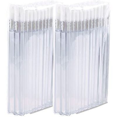P-Beauty Cosmetic Accessories P-Beauty Lot de 100 pinceaux à lèvres en microfibre pour extensions de cils Non pelucheux Transparent P-Beauty Cosmetic Accessories P-Beauty Lot de 100 pinceaux à lèvres en microfibre pour extensions de cils Non pelucheux Transparent
