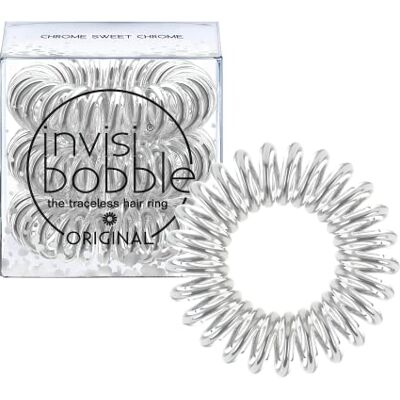 Invisibobble Original Chrome Sweet Chrome élastiques cheveux x3 I Elastique en spirale pour femme et homme I Elastiques cheveux sans traces I Forte Invisibobble Original Chrome Sweet Chrome élastiques cheveux x3 I Elastique en spirale pour femme et homme I Elastiques cheveux sans traces I Forte