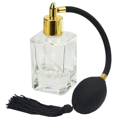 Fantasia IC Fantasia 46184 - Flacon de parfum rectangulaire avec poire - 50 ml - Flacon de parfum Fantasia IC Fantasia 46184 - Flacon de parfum rectangulaire avec poire - 50 ml - Flacon de parfum